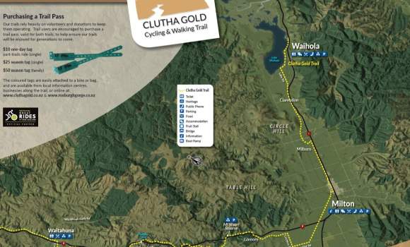 Clutha Gold Trail Map