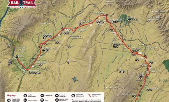 Otago Central Rail Trail Map