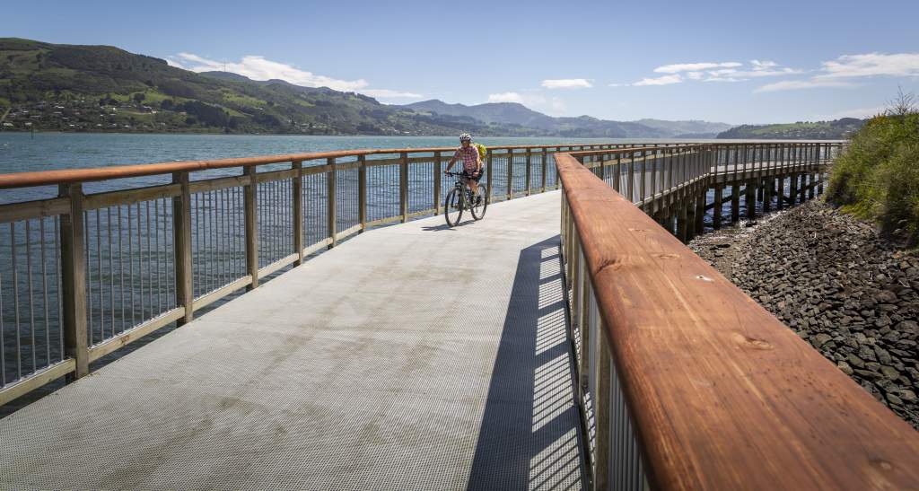Dunedin Harbour Cycleway credit Geoff Marks 493